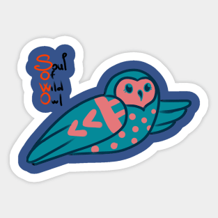 Soul Of Wild Owl Sticker